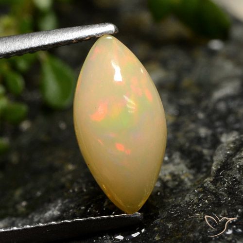 1.42ct 天然 マルチカラー オパール, マーキーズ, 半透明