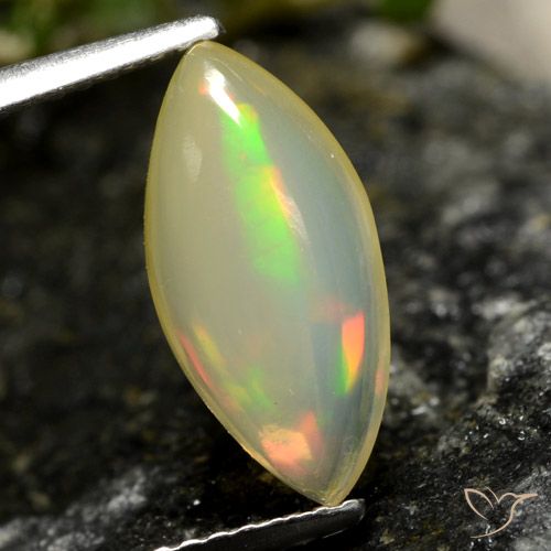 1.84ct 天然 マルチカラー オパール, マーキーズ, 透明