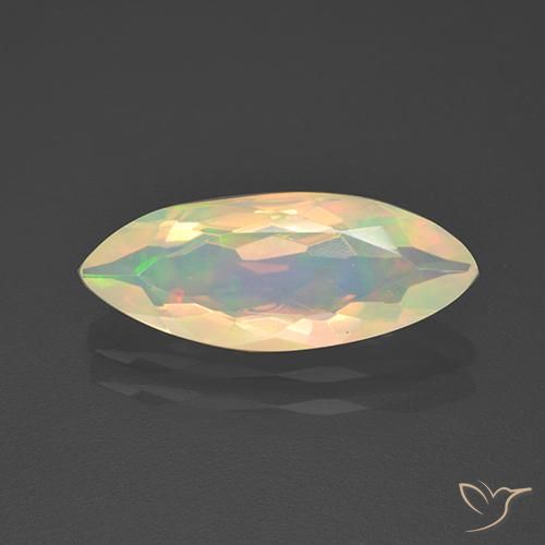 1.71ct 天然 マルチカラー オパール, マーキーズ, 透明