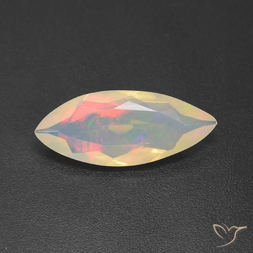 1.68ct 天然 マルチカラー オパール, マーキーズ, 透明