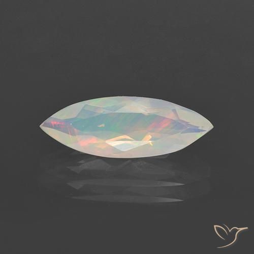 1.27ct 天然 マルチカラー オパール, マーキーズ, 透明