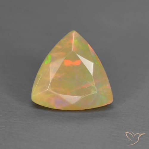 0.91ct 天然 マルチカラー オパール, トリリオン, 半透明