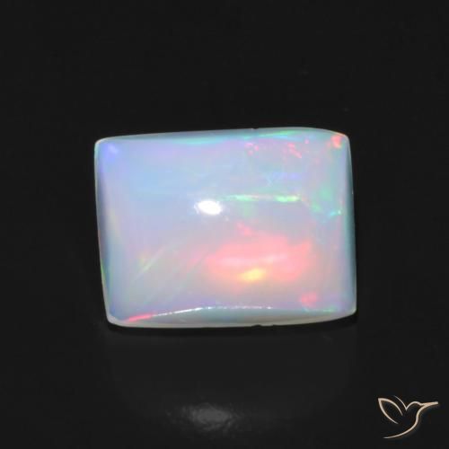 1.49ct 天然 マルチカラー オパール, バゲット, 透明