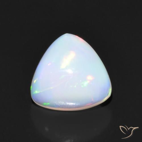 1.26ct 天然 マルチカラー オパール, トリリオン, 透明
