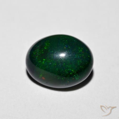 1.07ct 天然 マルチカラー オパール, 楕円形, オペーク