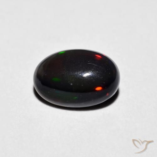 0.48ct 天然 マルチカラー オパール, 楕円形, オペーク