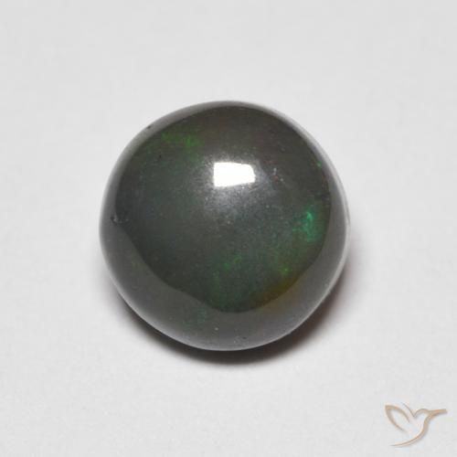 0.82ct 天然 マルチカラー オパール, ラウンド, オペーク