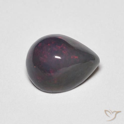 0.59ct 天然 マルチカラー オパール, 洋梨の形, オペーク