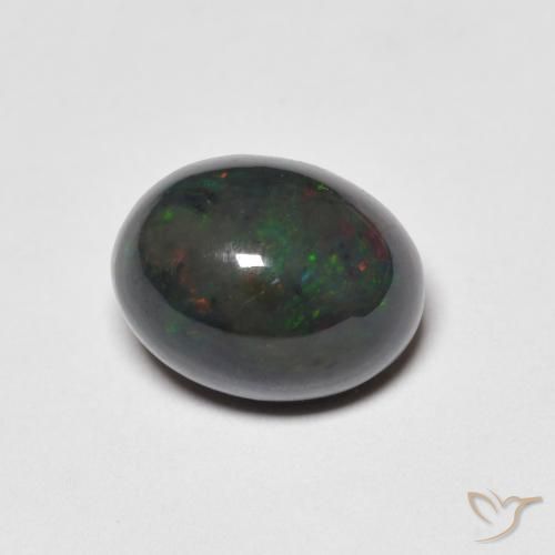 1.62ct 天然 マルチカラー オパール, 楕円形, オペーク