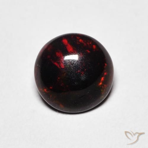 0.52ct 天然 マルチカラー オパール, ラウンド, オペーク