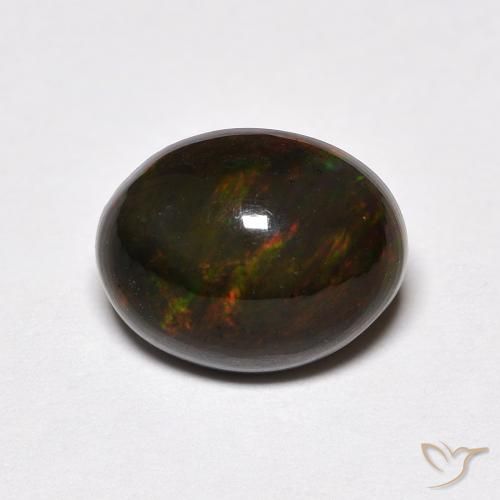 1.78ct 天然 マルチカラー オパール, 楕円形, オペーク