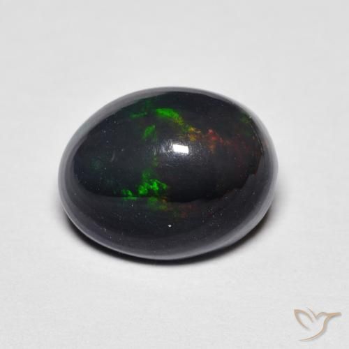1.96ct 天然 マルチカラー オパール, 楕円形, オペーク