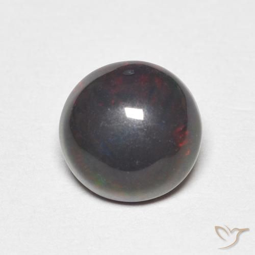 0.89ct 天然 マルチカラー オパール, ラウンド, オペーク