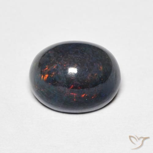 1.15ct 天然 マルチカラー オパール, 楕円形, オペーク
