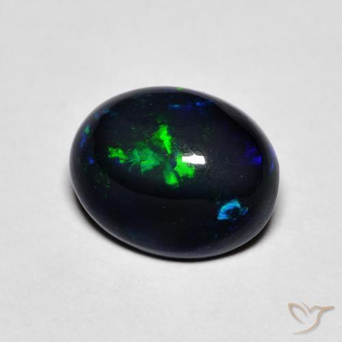 1.65ct 天然 マルチカラー オパール, 楕円形, オペーク
