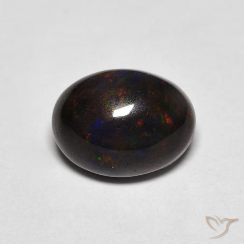 1.29ct 天然 マルチカラー オパール, 楕円形, オペーク