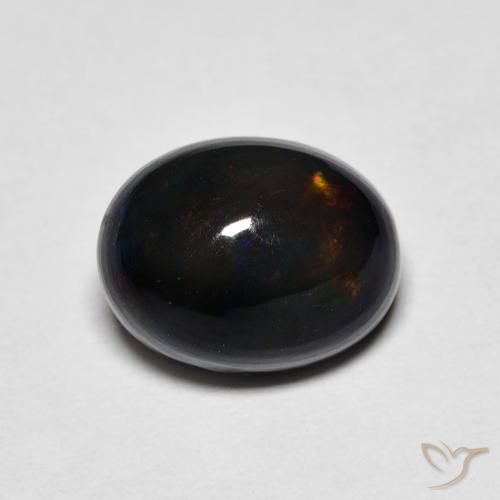 1.47ct 天然 マルチカラー オパール, 楕円形, オペーク