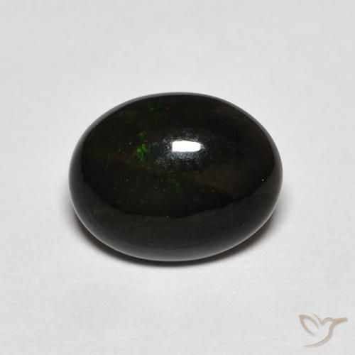 1.06ct 天然 マルチカラー オパール, 楕円形, オペーク