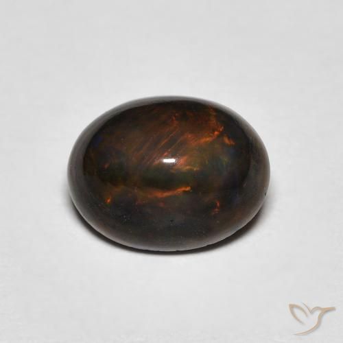1.08ct 天然 マルチカラー オパール, 楕円形, オペーク