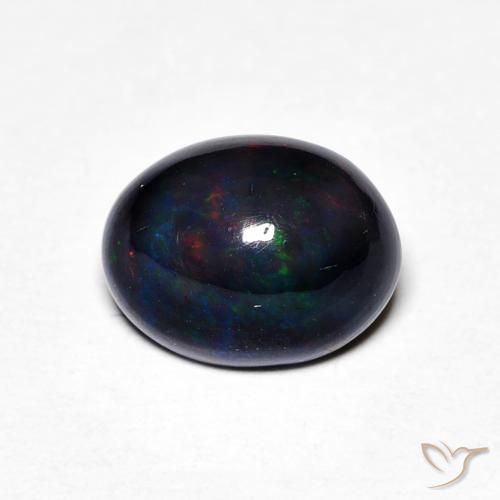 1.17ct 天然 マルチカラー オパール, 楕円形, オペーク