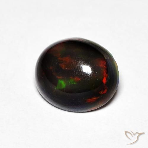 0.97ct 天然 マルチカラー オパール, 楕円形, オペーク