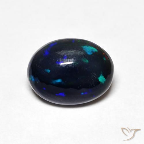 0.99ct 天然 マルチカラー オパール, 楕円形, オペーク, Photo A