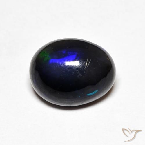 1.51ct 天然 マルチカラー オパール, 楕円形, オペーク