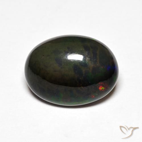 2.45ct 天然 マルチカラー オパール, 楕円形, オペーク