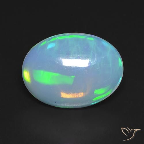 3.56ct 天然 マルチカラー オパール, 楕円形, 透明