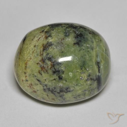 11.80ct 天然 アースグリーン オパール, 楕円形, オペーク