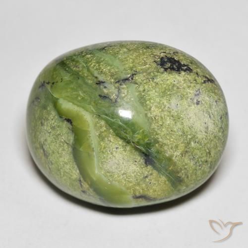 20.82ct 天然 アースグリーン オパール, 楕円形, オペーク