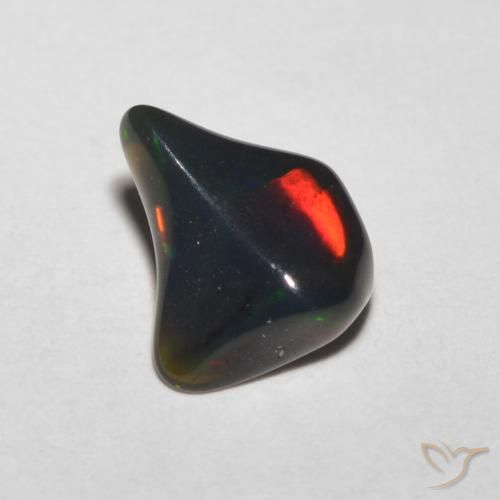 0.87ct 天然 マルチカラー オパール, ファンシー, 半透明