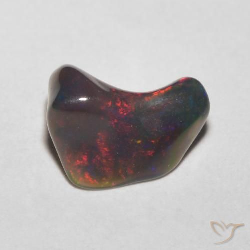 0.83ct 天然 マルチカラー オパール, ファンシー, 半透明