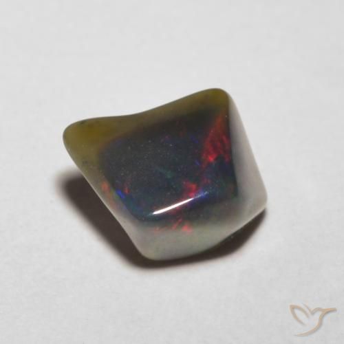 0.90ct 天然 マルチカラー オパール, ファンシー, 半透明
