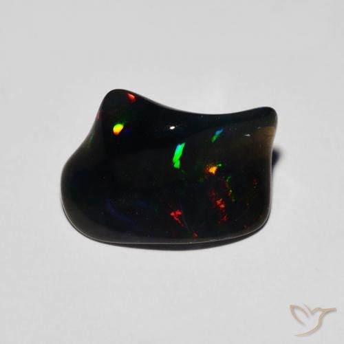 2.51ct 天然 マルチカラー オパール, ファンシー, 半透明
