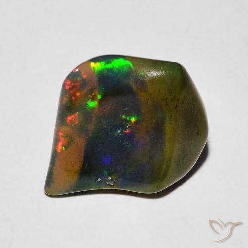 2.25ct 天然 マルチカラー オパール, ファンシー, 半透明