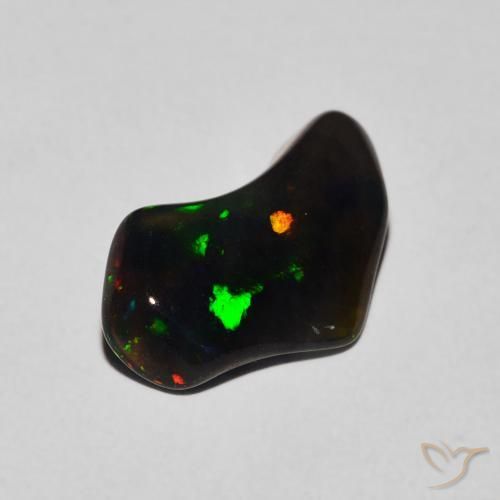 1.11ct 天然 マルチカラー オパール, ファンシー, 半透明
