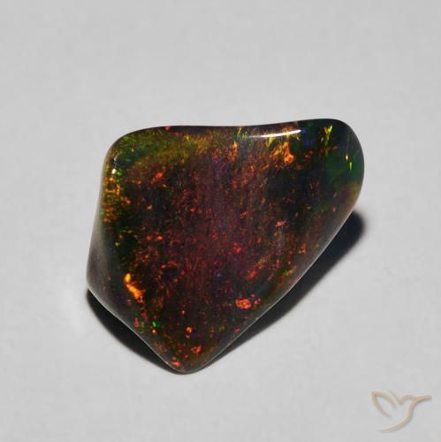1.54ct 天然 マルチカラー オパール, ファンシー, 半透明
