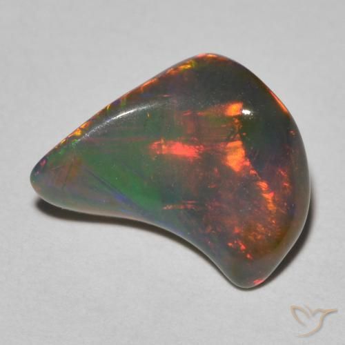 2.21ct 天然 マルチカラー オパール, ファンシー, 半透明