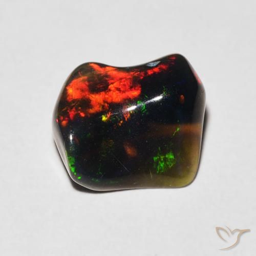 0.78ct 天然 マルチカラー オパール, ファンシー, 半透明