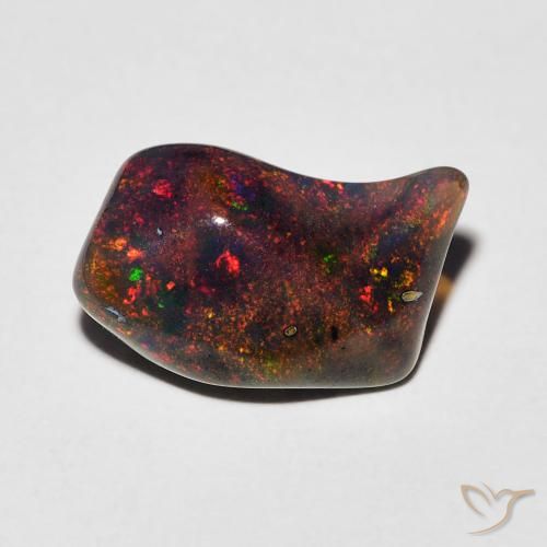 1.63ct 天然 マルチカラー オパール, ファンシー, 半透明