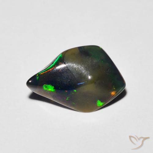 0.91ct 天然 マルチカラー オパール, ファンシー, 半透明