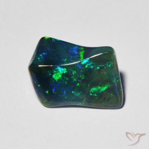 1.97ct 天然 マルチカラー オパール, ファンシー, 半透明