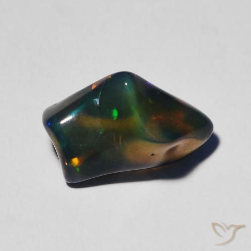 2.35ct 天然 マルチカラー オパール, ファンシー, 半透明