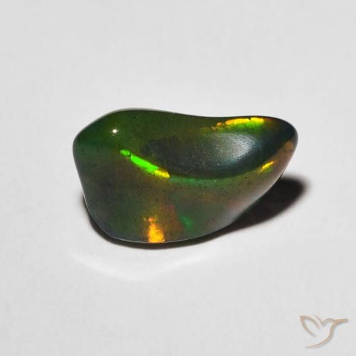 1.60ct 天然 マルチカラー オパール, ファンシー, 半透明