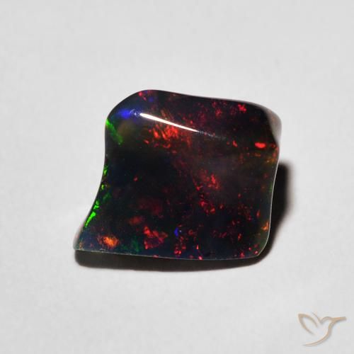 1.09ct 天然 マルチカラー オパール, ファンシー, 半透明, Photo A