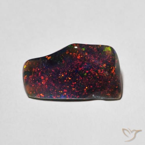 1.02ct 天然 マルチカラー オパール, ファンシー, 半透明
