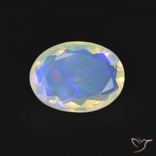 2.32ct 天然 マルチカラー オパール, 楕円形, 透明