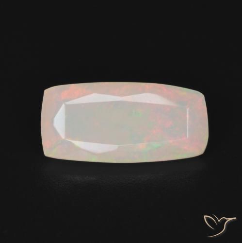 1.25ct 天然 マルチカラー オパール, クッション, 透明