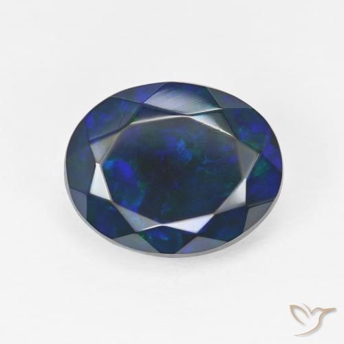 2.92ct 天然 マルチカラー オパール, 楕円形, オペーク